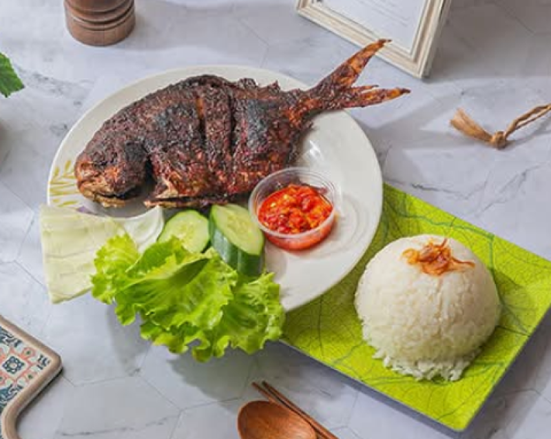 烤吳郭魚飯Nila Baker