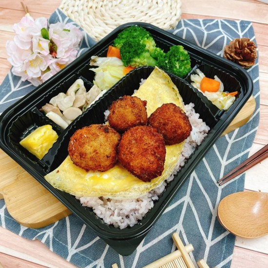 起司豬肉排便當套餐