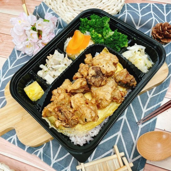 酥炸綜合菇便當套餐