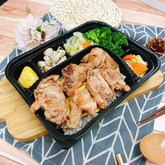 嫩煎雞腿丁便當套餐