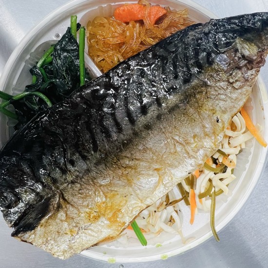 鹽烤鯖魚飯