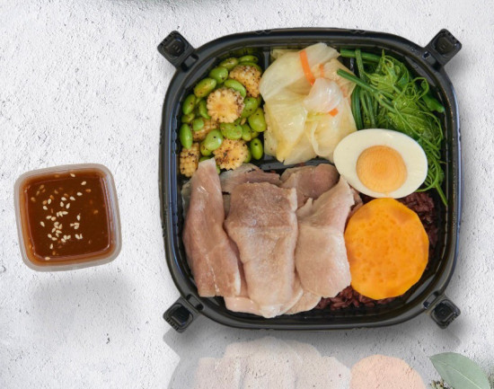 日式胡麻豬肉片餐盒