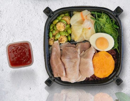 韓式辣醬豬肉片餐盒
